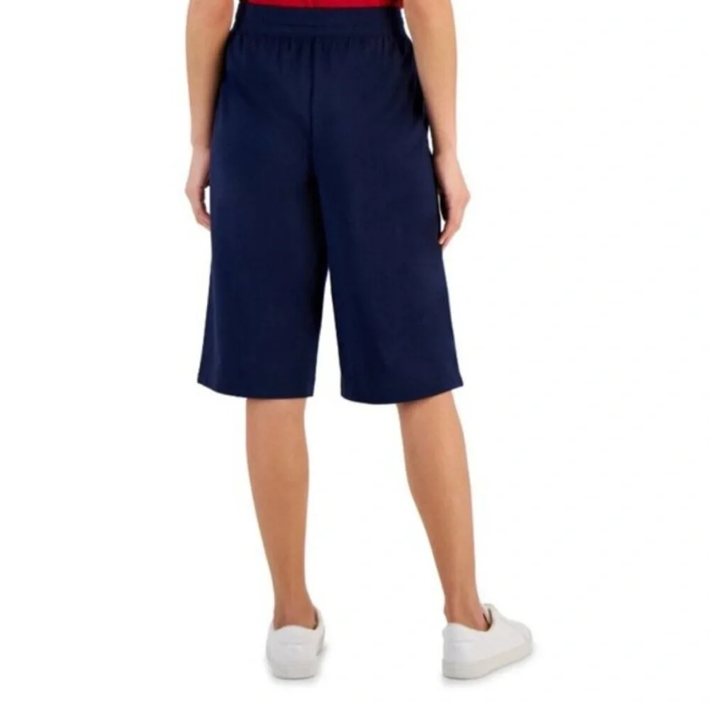 420M NWT Karen Scott Sport Knit Pull‎ On Skimmer Short - Size: PP